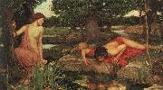 John William Waterhouse Echo and Narcissus. oil painting reproduction